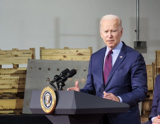 President Joe Biden in Hamilton