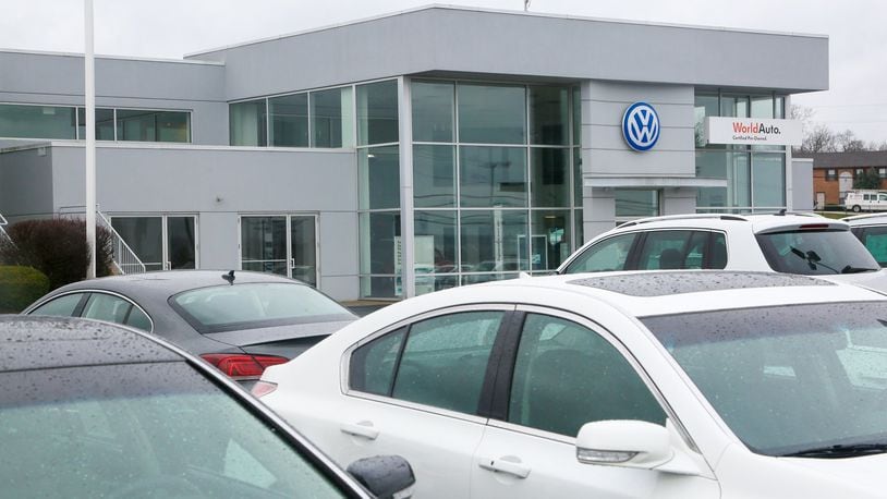 Fairfield Volkswagen will expand its existing operations by opening a used car business next to its dealership on Ohio 4. Fairfield Volkswagen must first demolish a now-vacant strip center at the corner of Ohio 4 and Lighthouse Drive. GREG LYNCH / STAFF