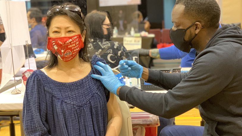 Public Health - Dayton & Montgomery County hosted its first COVID-19 vaccination clinic Wednesday at one of its two new places — Sinclair College Centerville.