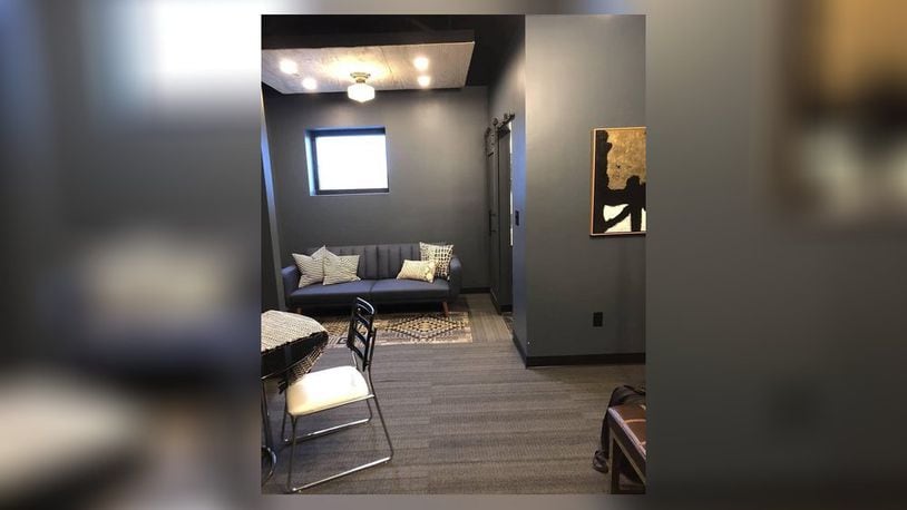 Boutique hotel Indigo Pass opened this month on the fourth floor of Torchlight Pass at 1131 Central Ave. in Middletown. It has six rooms with a king-size bed in each. Six more rooms are planned to be added by the end of this year. CONTRIBUTED