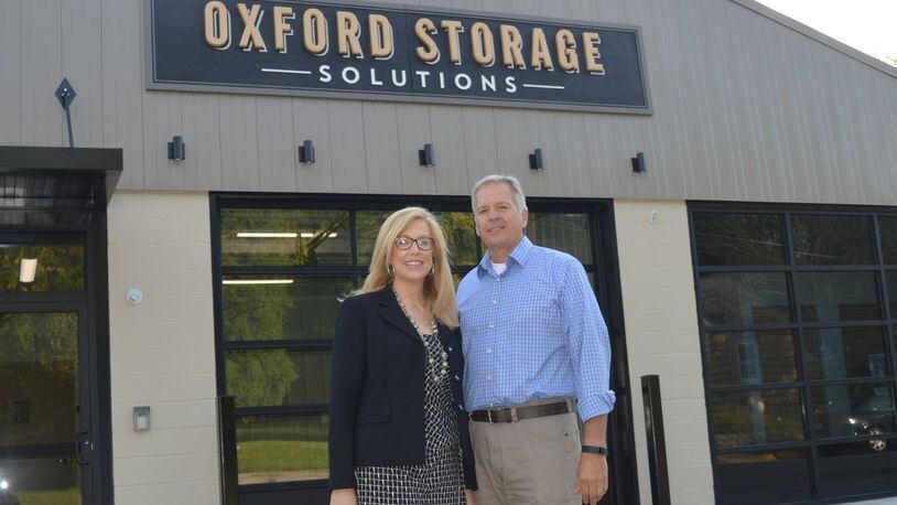 Susie (Brower) and Steve Sadler spent months renovating the former Capital dry cleaning facility at 801 S. Beech St. to open Oxford Storage Solutions. CONTRIBUTED/BOB RATTERMAN