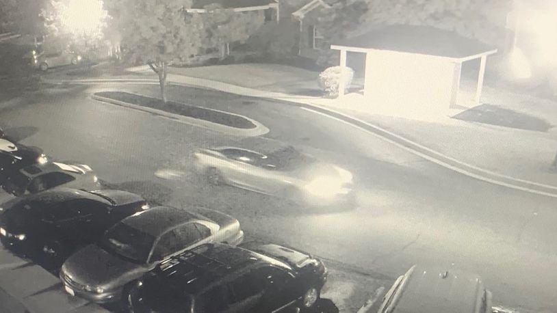Fairfield Twp. Police have released a photo of a suspect vehicle in an early morning shooting that injured one man on Wildbranch Road. SUBMITTED