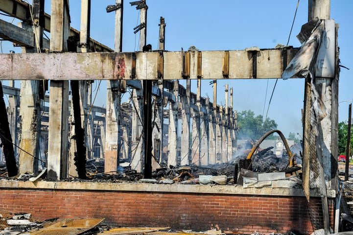 Aftermath of massive warehouse fire in Hamilton
