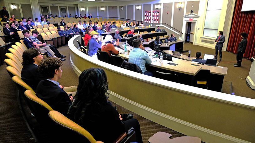 Nearly 90 Miami University students participated in Startup Weekend 2022 in which they created business plans and presented the ideas to judges Oct. 14-16, 2022. CONTRIBUTED