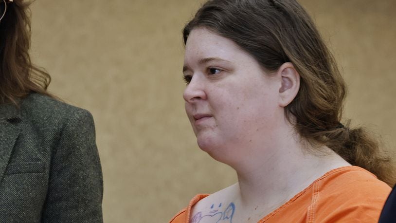 Misty Camp pleaded guilty to voluntary manslaughter in the death of Donald McDonald during a hearing Wednesday, Nov. 17, 2021 in Butler County Common Pleas Court in Hamilton. NICK GRAHAM / STAFF