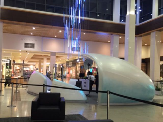 SouthPark Mall replaces Christmas tree with 'Glacier' display