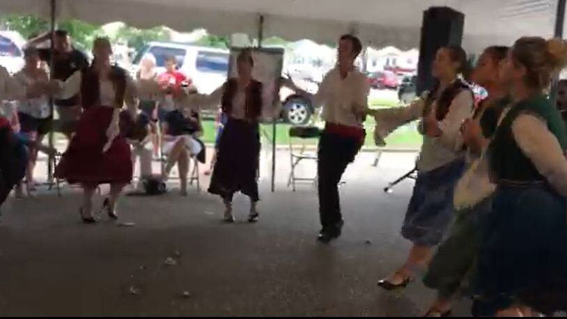 Youth demonstrated their dancing skills at the 50th Greek Fest in Middletown on Sunday. MIKE RUTLEDGE/STAFF