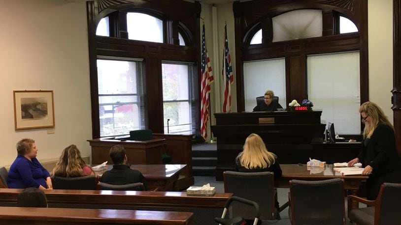 There were nine adoption hearings held Saturday for National Adoption Day observed at the Historic Butler County Courthouse in Hamilton. ED RICHTER/STAFF