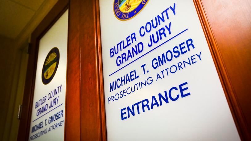 The Butler County grand jury room in the Government Services Center. GREG LYNCH / STAFF