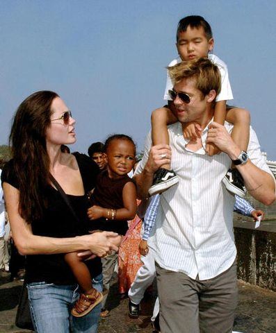 November 2006 - Angelina Jolie and Brad Pitt