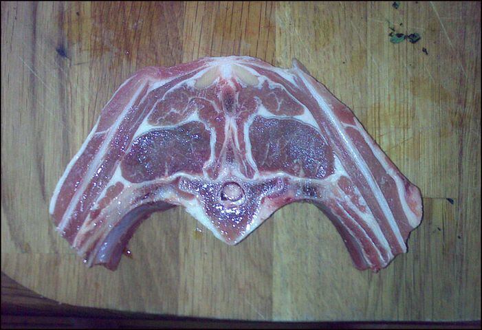 Darth Vader pork chop