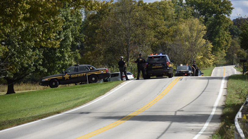 Two men were transported by medical helicopter from head-on crash on Ohio 129 in Ross Twp. NICK GRAHAM/STAFF