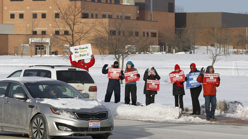 Members of the AAUP-WSU have been on strike since Jan. 22.