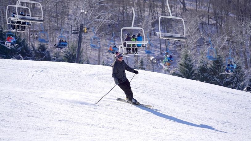 A skier at Perfect North Slopes. CONTRIBUTED