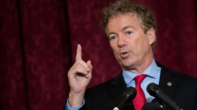 Sen. Rand Paul was attacked while he was mowing his grass.