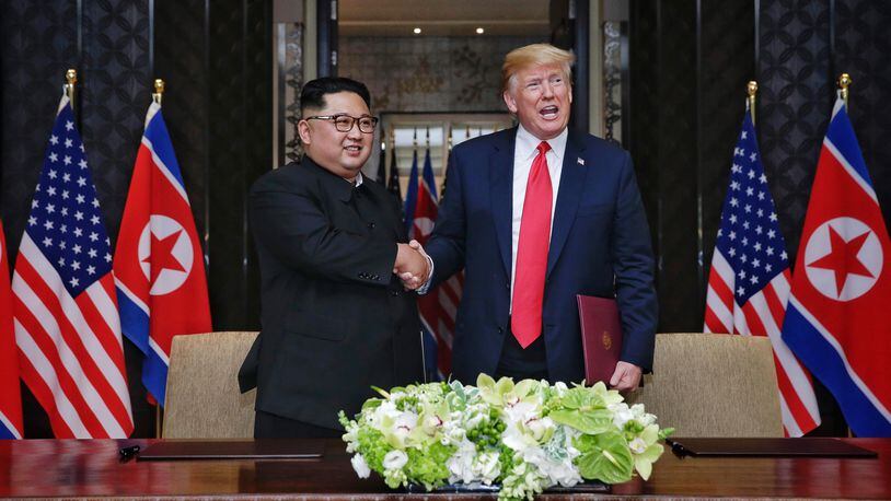 After meeting with North Korean leader Kim Jong Un, U.S. President Donald Trump said in an interview with Fox News that he wants people to sit at attention for him like they do in North Korea.