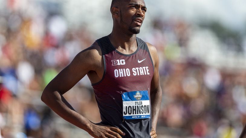 Tyler Johnson, a Stivers High School grad and Ohio State University redshirt sophomore, placed 12th in the 400 meters (45.70) during the NCAA D-I national track and field championships at Austin, Texas, earlier this month. OSU CONTRIBUTED PHOTO