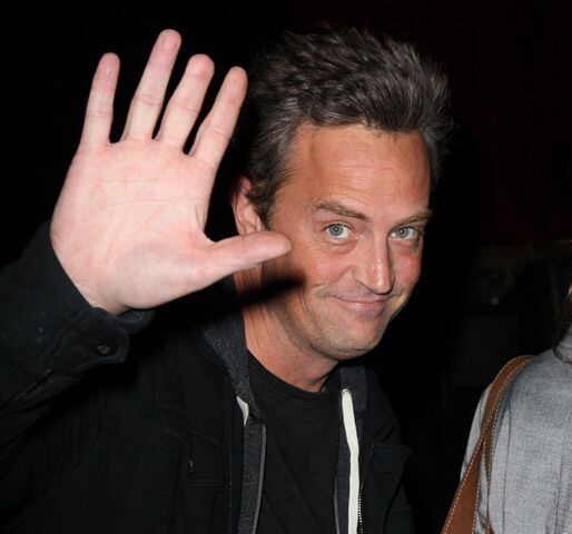 Matthew Perry lost the tip of his right middle finger as a kid when it got stuck in a door.