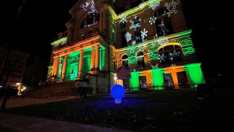 The Historic Butler County Courthouse is seen at Illuminate Hamilton in November 2020. The event is returning for 2021.