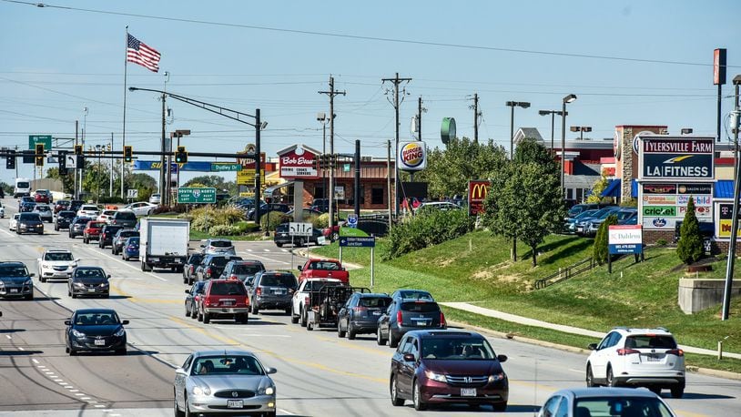 The long-awaited phase two of the Tylersville Road widening in West Chester Twp., a project to enhance safety in the congested area, is just weeks away. NICK GRAHAM/STAFF