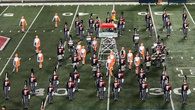 The Fairfield Marching Indians competed in the Bands of America regionals in Canton for the first time earlier this month. Their performance, titled The Rock, shows an escape from Alcatraz. The band made it to the finals of the competition.