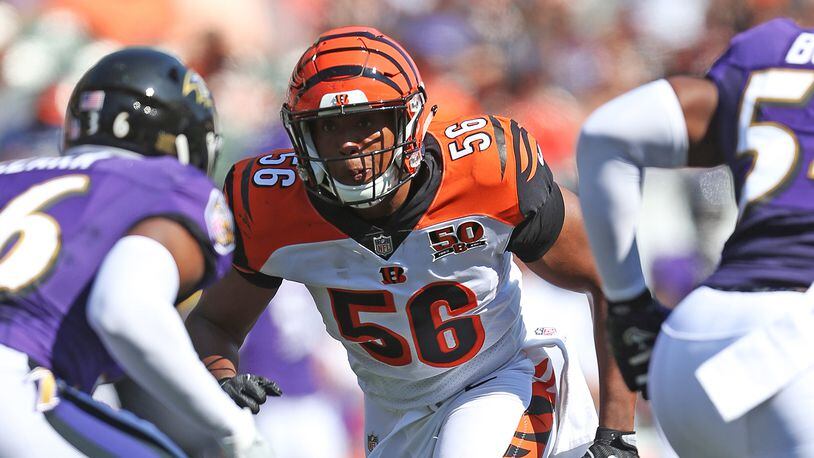 The Cincinnati Bengals signed linebacker Hardy Nickerson to the practices squad Friday/ PHOTO COURTESY CINCINNATI BENGALS