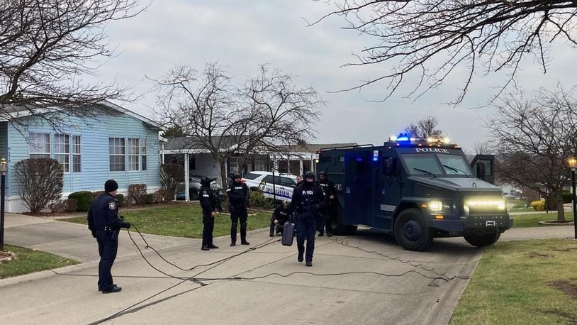 West Chester Twp.'s SWAT unit responded to an Erie Circle home Dec. 12, 2022 after an unknown woman entered the home and had a knife. CONTRIBUTED