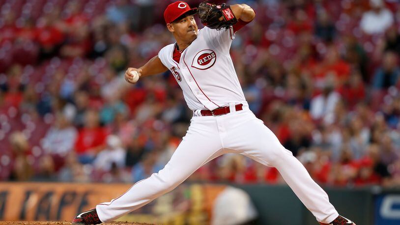 CINCINNATI, OH - SEPTEMBER 5: Robert Stephenson #55 of the Cincinnati Reds throws a pitch during the third inning of the game against the Milwaukee Brewers at Great American Ball Park on September 5, 2017 in Cincinnati, Ohio. (Photo by Kirk Irwin/Getty Images)