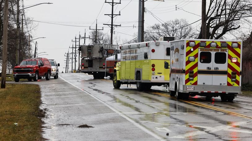 The Hamilton Fire Department and Butler County Emergency Management Agency responded to a chemical spill this morning at Eagle Chemicals on Bobmeyer Road in Hamilton. NICK GRAHAM/STAFF