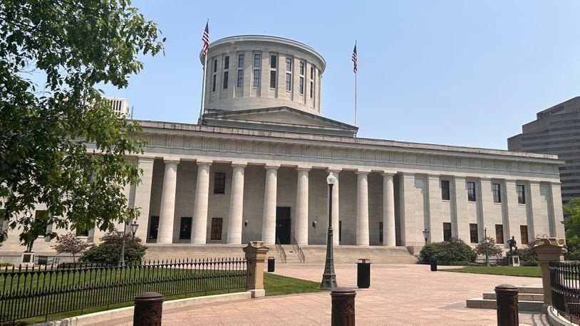 The Ohio Statehouse in May 2023.