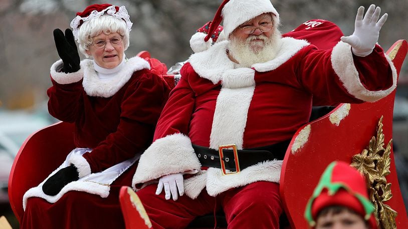 Santa Claus will be among the many groups participating in Middletown’s annual Santa Parade on Saturday, Nov. 25, along Broad Street in downtown Middletown. STAFF FILE PHOTO