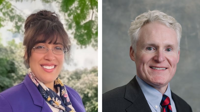 Elizabeth Slamka and Joe Mulligan are candidates for Middletown mayor on the Nov. 7, 2023 election ballot. CONTRIBUTED
