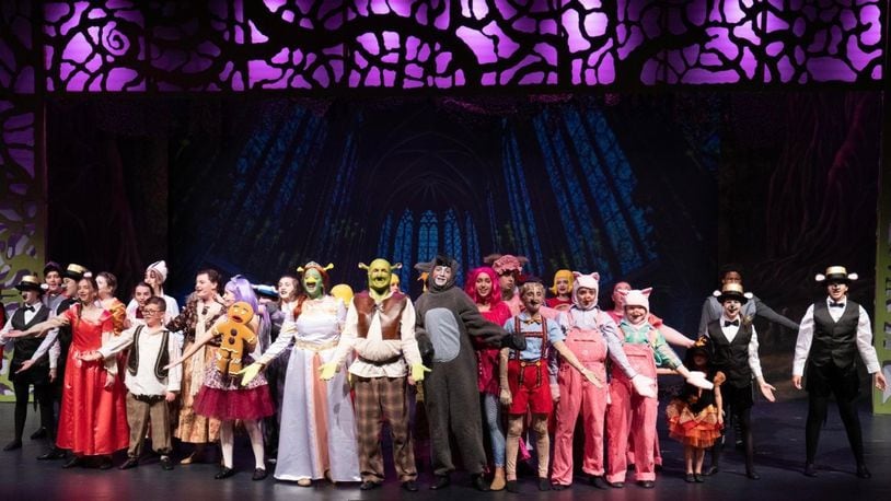 "Shrek will be performed by Rise Up Performing Arts on stage at the Fairfield Freshman School this weekend ETHAN BRYANT/CONTRIBUTED