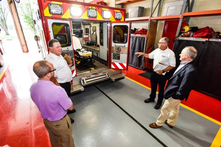 City council and officials tour Middletown fire stations