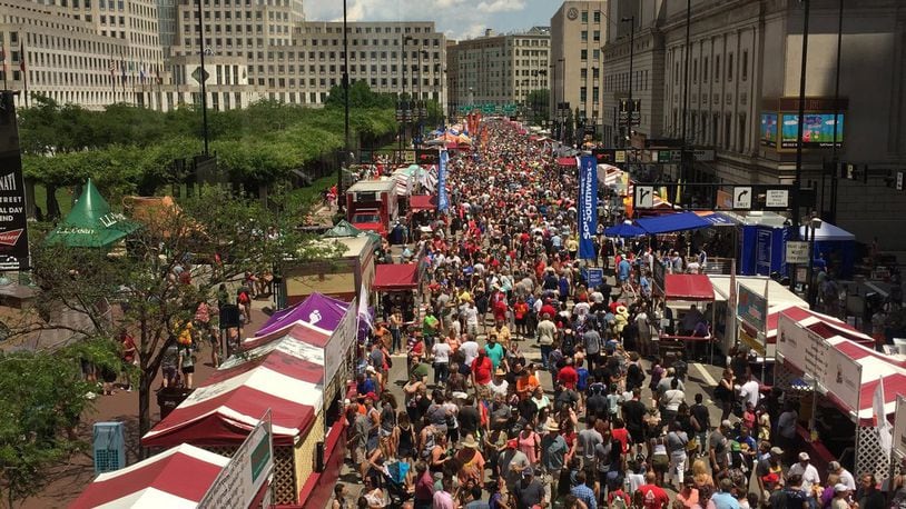 With a 550,000 annual attendance, the Taste of Cincinnati is one of the largest culinary street festivals in the United States. CONTRIBUTED