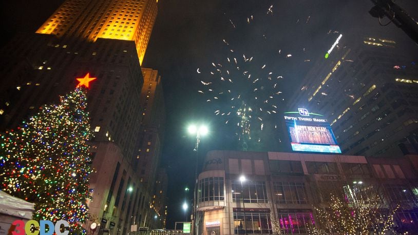 The Land Rover New Year’s Blast takes place on Fountain Square in downtown Cincinnati. CONTRIBUTED