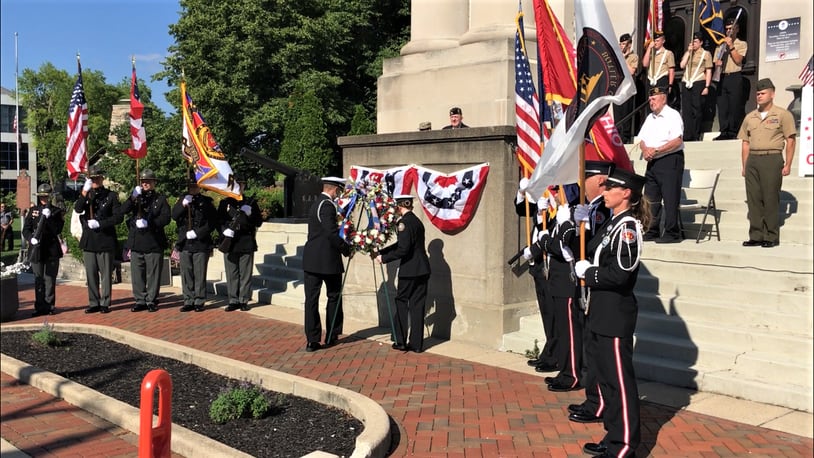 HAMILTON
Hamilton’s American Legion Post 138 will conduct a wreath laying ceremony in front of the Soldiers, Sailors and Pioneers Monument building in Hamilton at 9:30 a.m. Memorial Day. The ceremony will honor all departed Butler County veterans. FILE