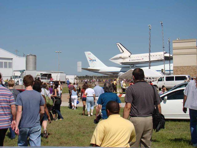 Shuttle Endeavour at Ellington Field