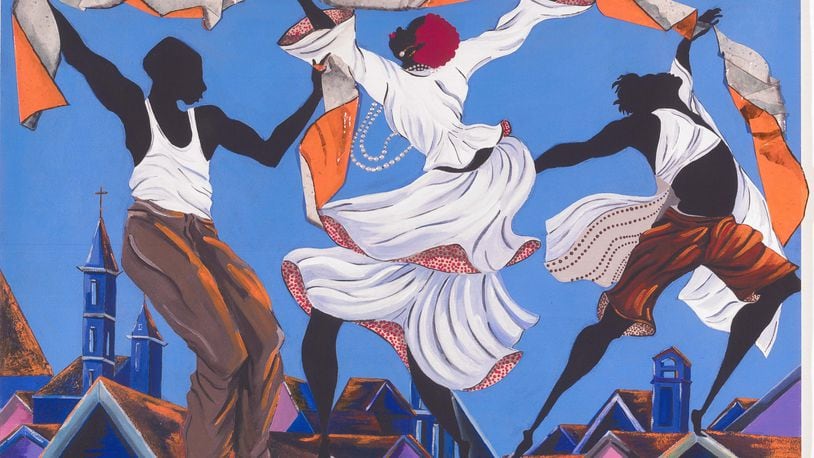 Artist Alice Gatewood Waddell's  "Dance to THE MOVEMENT" is being sold as part of event celebrating the 50th anniversary of the Fair Housing Act and the 25th anniversary of Miami Valley Fair Housing Center.