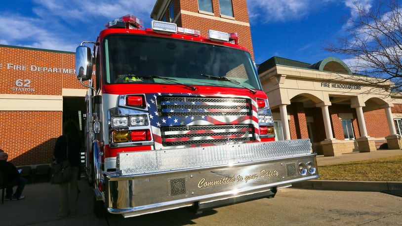 The Monroe Fire Department christened two new fire trucks in 2016. GREG LYNCH / STAFF