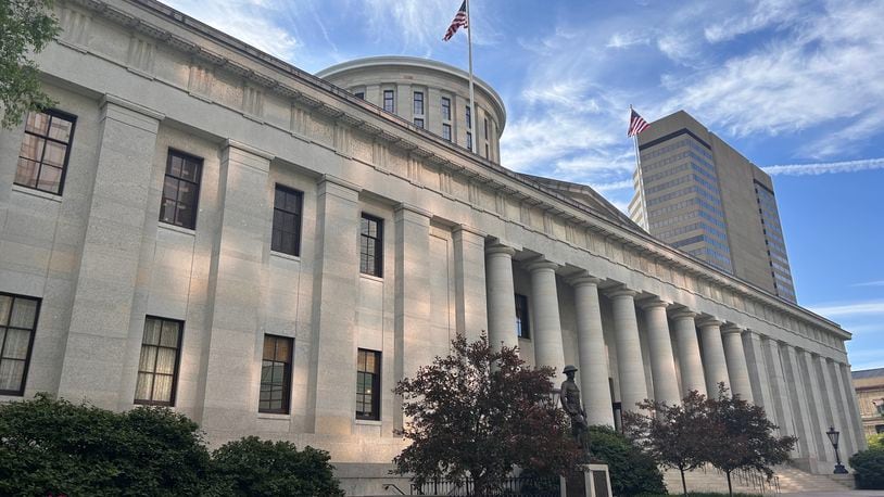 Shown here is the Ohio Statehouse in Columbus, where multiple local representatives have appeared in the past week to go before the House Ways and Means Committee to discuss potential property valuation hikes. FILE