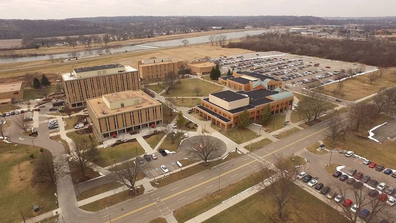 Less than two miles south of Hamilton, the Miami University Hamilton campus sits along the Great Miami River with access from University Boulevard. TY GREENLEES / STAFF