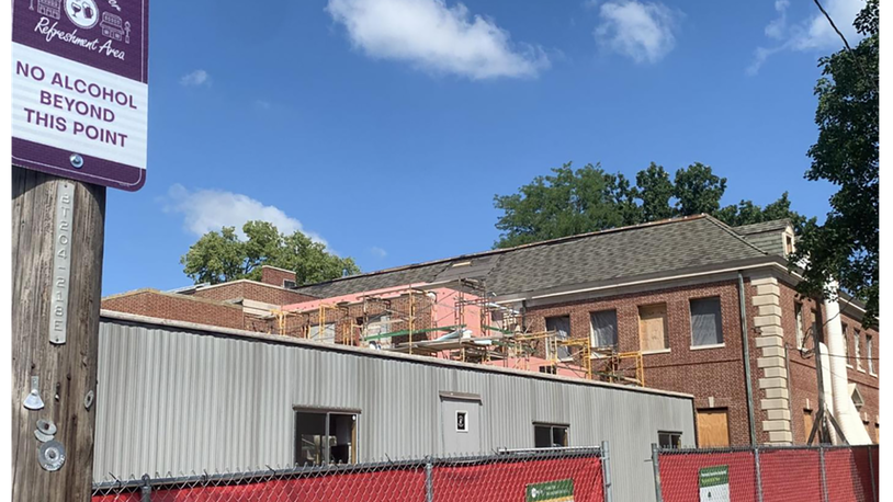 Construction is underway for the planned business incubator at 20 S. Elm St., College@Elm. ENXUN ZHU/OXFORD OBSERVER