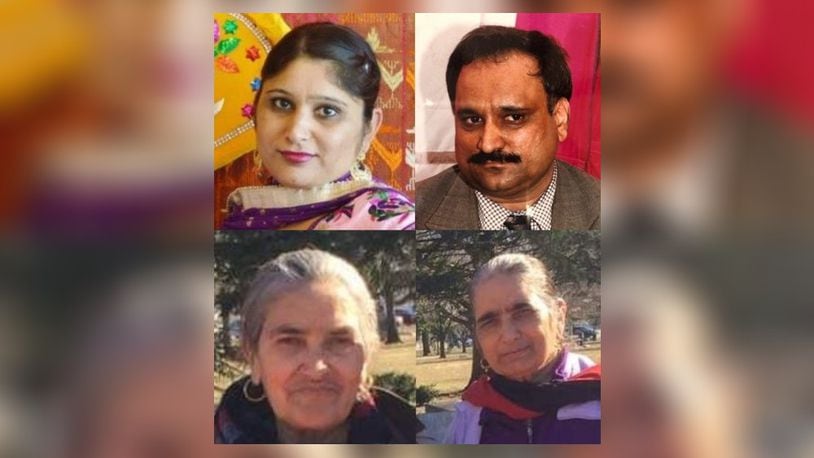 Shalinderjit Kaur, top left; Hakikat Singh Pannag, top right; Amarjit Kaur, bottom left and Parmjit Kaur, bottom right were killed in 2019 in their West Chester apartment. CONTRIBUTED