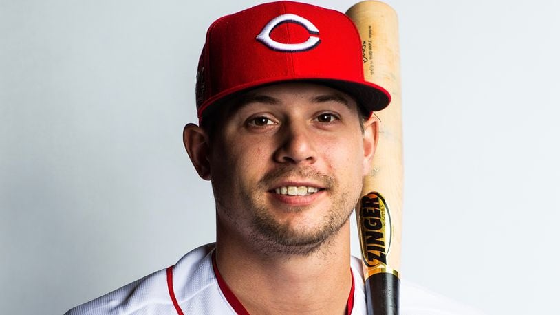 Brian O'Grady, of the Reds, poses for a portrait at the Cincinnati Reds Player Development Complex  on February 19, 2019 in Goodyear, Arizona. (Photo by Rob Tringali/Getty Images)