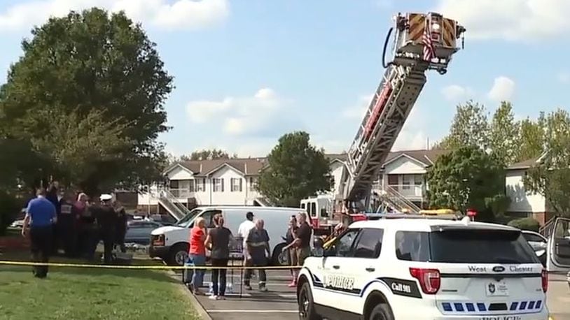 A fire broke out around 12:15 p.m. Saturday in an apartment at the Meadow Ridge complex, 5259 Aster Park Drive. Four children were rescued and required life-saving measures and two of the children were pronounced dead four days later. WCPO/CONTRIBUTED
