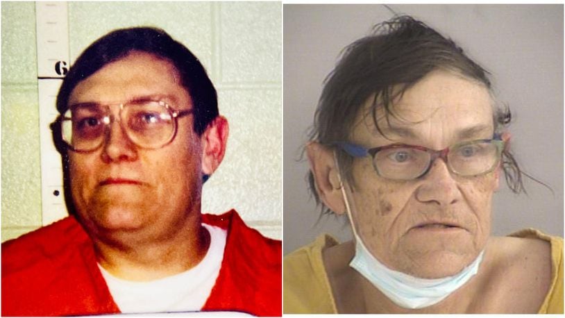 William L. Jones, seen at left in the 1990s and at right this week in Butler County Jail, was arrested in Waverly, Ohio on Sunday, Dec. 20, 2020, after being wanted out of New York for 23 years.