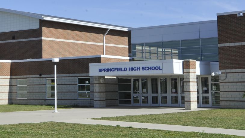 The Springfield City School District 16 new buildings as part of a Ohio School Facilities Commission project, including Springfield High School. Staff photo by Bill Lackey