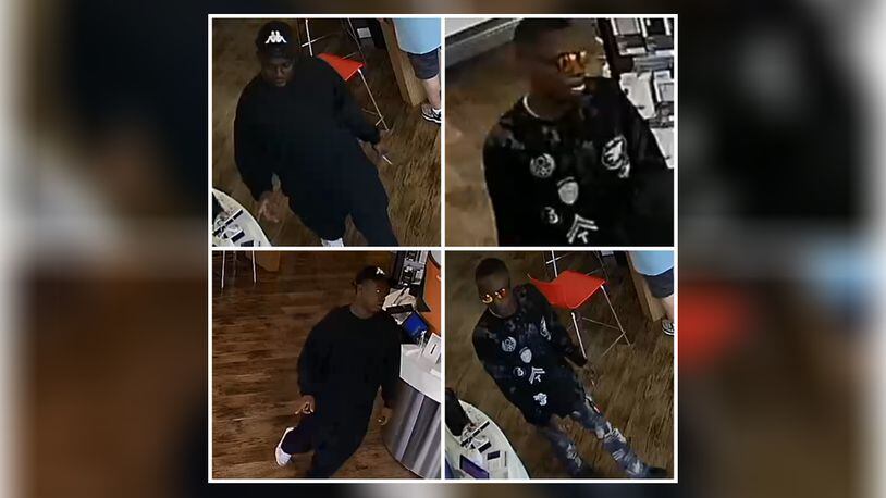 Oxford police are looking for two armed suspects who robbed a store in Oxford Friday afternoon.