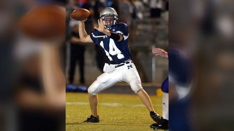 Graham Skinner, shown playing for Norcross High School in 2004, injured his left knee and sustained concussions playing football. His injuries led him to painkillers and escalated to addiction. (Photo: AJC File)